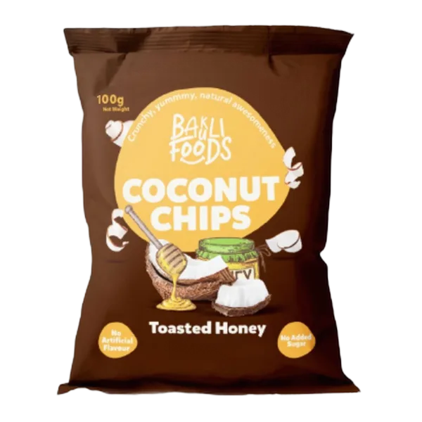 Bakuli Foods Toasted Honey Coconut Chips 100g