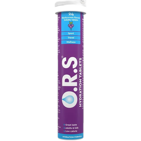 Ors Hydration Tablets Blackcurrant 24tabs