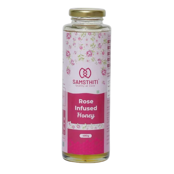 Samsthiti Rose Infused Honey 480g