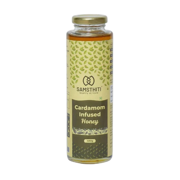 Samsthiti Cardamom Infused Honey 480g