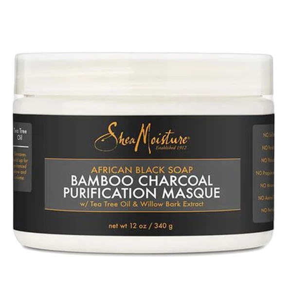 Shea Moistr African Black Soap Purification Masque W/Tea Tree Oil & Willow Bark Extract 340g