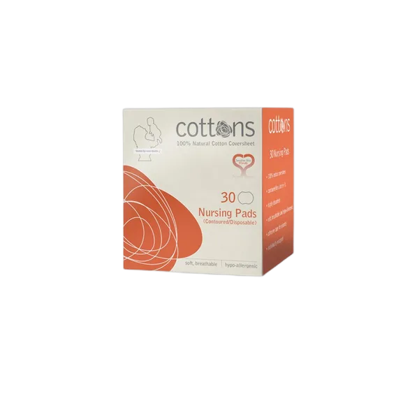 Cottons 100% Natural Nursing Pads 30's #09111