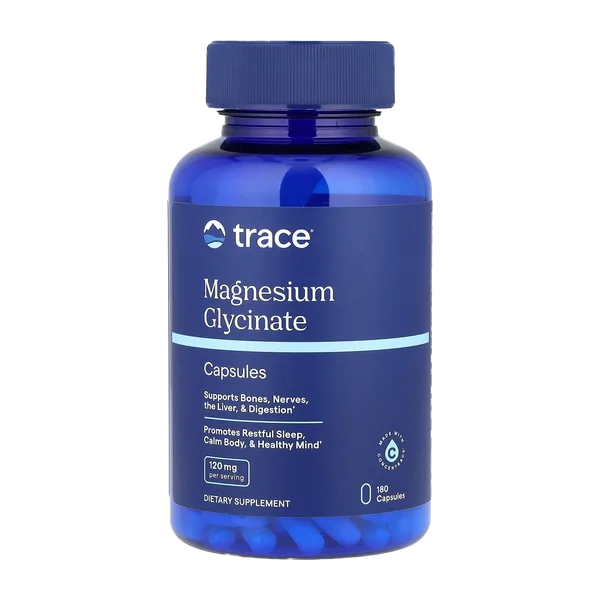 Trace Mineral Magnesium Glycinate 120mg Caps 180's #Magg02