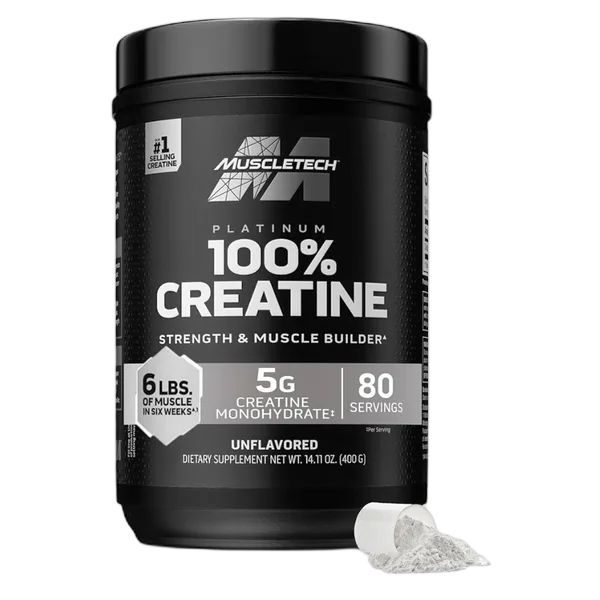 Muscle Tech Platinum 100% Creatine Unflavoured 80svs/400g