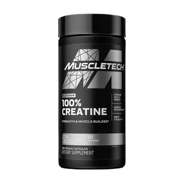 Muscle Tech Platinum 100% Creatine Monohydrate 50svs/100vcaps