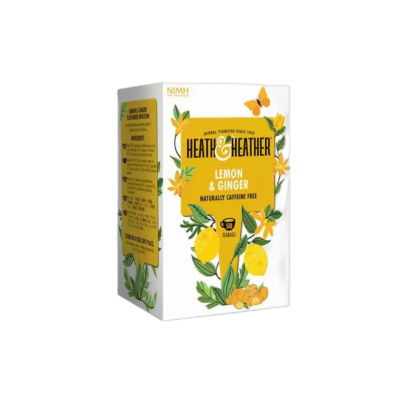 Heath & Heather Lemon & Ginger Tea 20'S