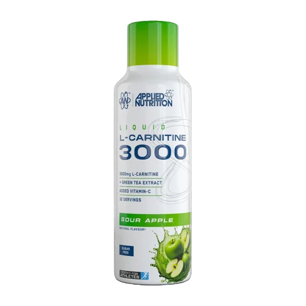 Applied Nutrition Sf Sour Apple L-Carnitine 3000mg Liq. 480ml #Lcar3a