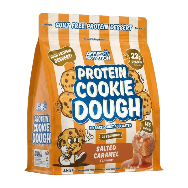 Applied Nutrition High Prot. Dessert Cookie Dough S/Caramel Pwdr 25svs/1kg #Cdsc