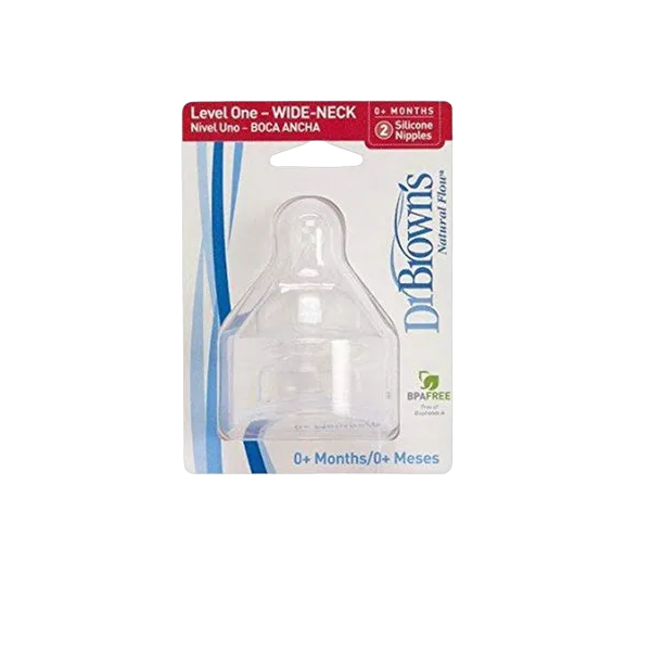 Dr Brown'S Wide-Neck Level 1 Baby Bottle Nipple