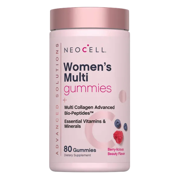 Neocell Women's Multi Collagen Bio-Peptides Berry-Licious Flavor Gummies 80's