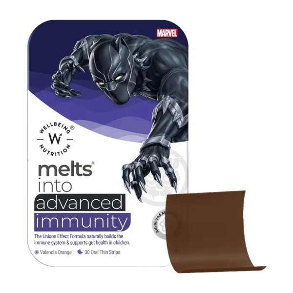 Wellbeing Nutrition Melts Advanced Immunity Valencia Orange Strips 30'S
