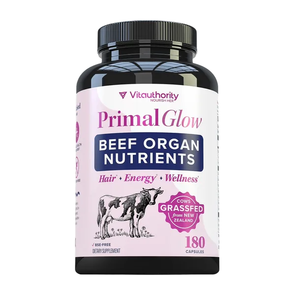 Vitauthority Primal Glow Beef Organ Nutrients Capsules 180'S