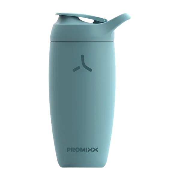 Promixx Stainless Steel Ocean Calm Blue Premium Shaker Bottle 550 Ml