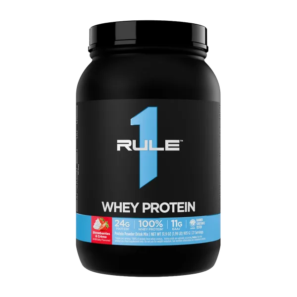 Rule 1 Whey Blend Strawberries & Creme 27svs/891 G