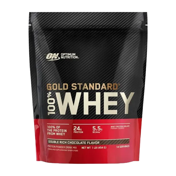 Optimum Nutrition Gold Standard 100% Whey Gluten-Free Dbl Rich Chocolate 1 Lb/454 G