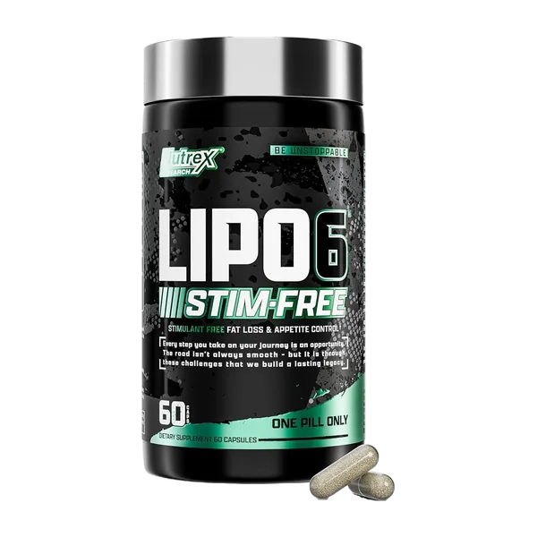 Nutrex Lipo 6 Stim-Free Fat Loss & App. Control 60'S