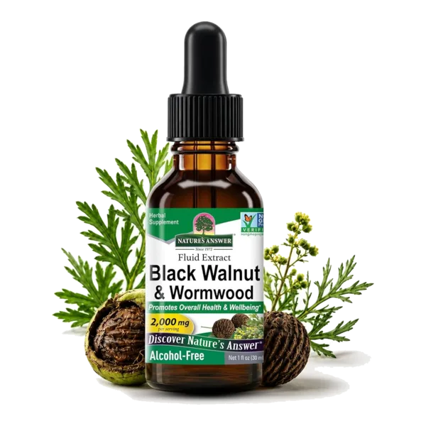 Nature's Answer Black Walnut & Wormwood 2000 Mg 30 Ml
