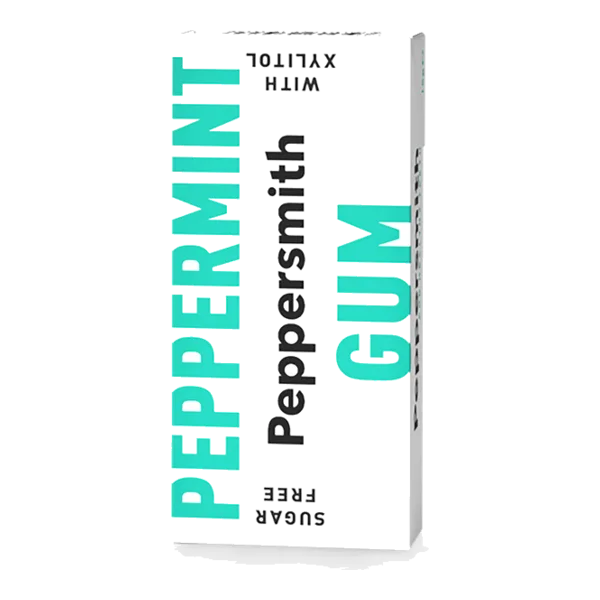 Peppersmith Sugar-Free Peppermint Gum 10's