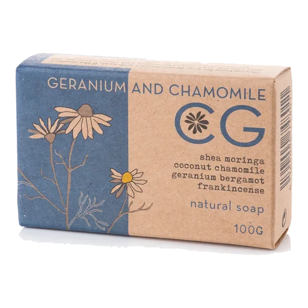 Cinnabar Geranium & Chamomile Natural Soap 100 G