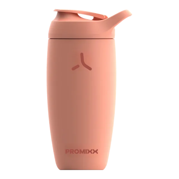 Promixx Stainless Steel Ocoral Pink Premium Shaker Bottle 550 Ml