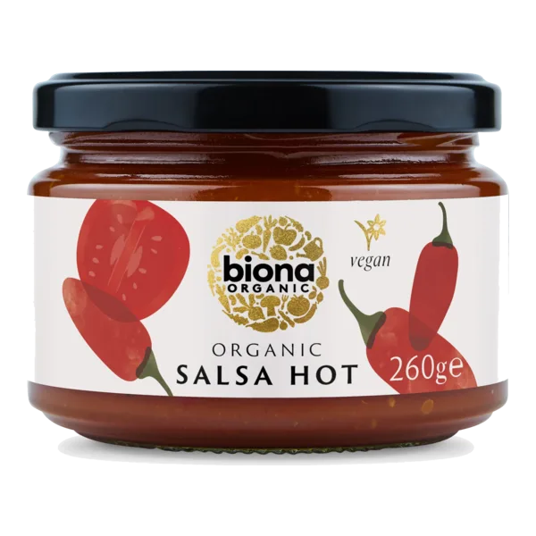 Biona Organic Salsa Sauce Hot Chilli 260 G