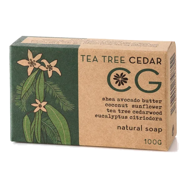 Cinnabar Tea Tree Cedar Natural Soap 100 G