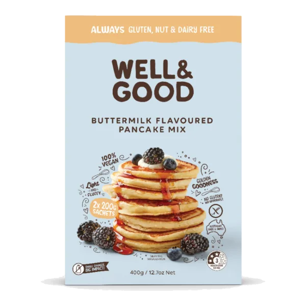 Well&Good Gluten-Free Buttermilk Flavoured Pancake Mix 400 G