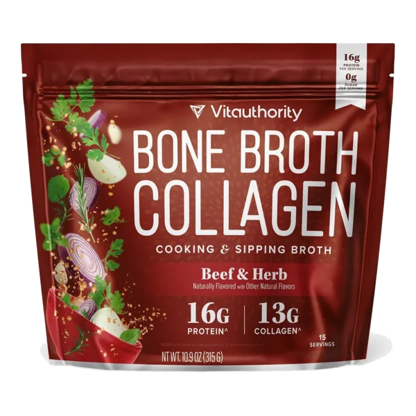 Vitauthority Beef & Herb Bone Broth Collagen 15svs/315 G