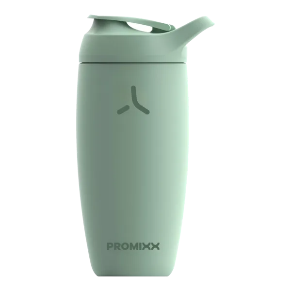 Promixx Stainless Steel Seagrass Green Premium Shaker Bottle 550 Ml