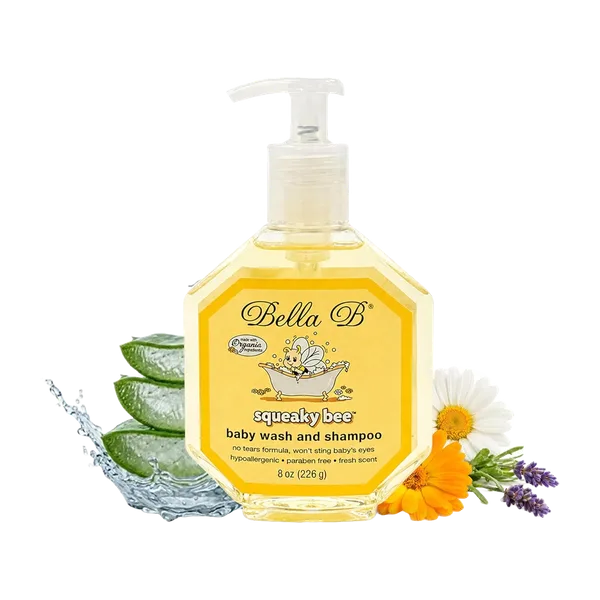 Bella B Squeaky Bee Baby Wash & Shampoo 8 Oz/226 G