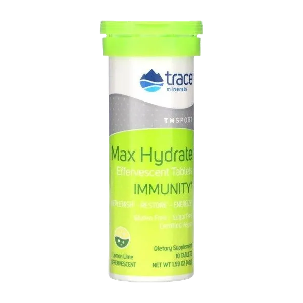 Trace Minerals Max Hydrate Immunity Lemon Lime Flavour 1.59 Oz/45 G
