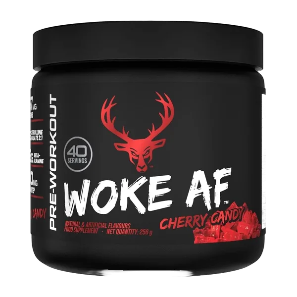 Bucked Up Woke Af Pre-Workout Cherry Hard Candy 40svs/256 G