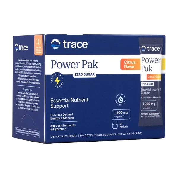 Trace Minerals Sugar-Free Electrolyte Power Pak Citrus Flavour (30pkts) 183 G