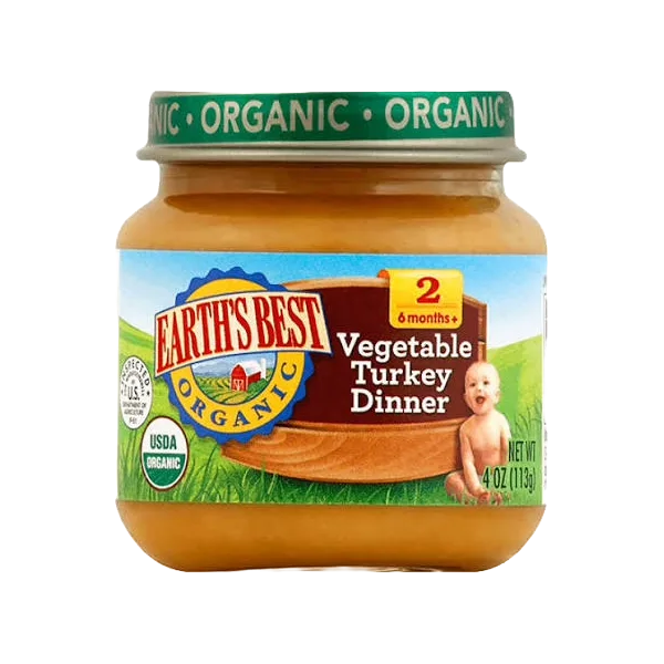 Earths Best Organic Vegetable Turkey Dinner 113 G