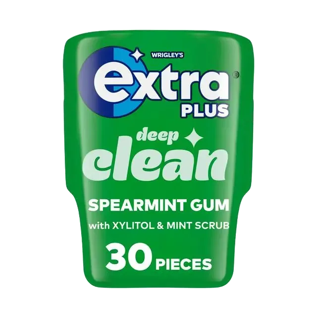 Wrigleys Sugar-Free Extra Plus Clean Spearmint Flavour Gum 30'S 73 G