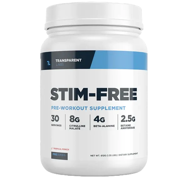 T/Labs Stim-Free Pre-Workout Tropical Punch 30svs/612g #Tpl003108