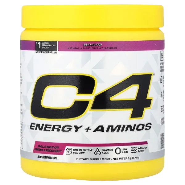 Cellucor C4 Energy + Aminos Grape Flavor 8.7oz/30svs/246g #Cel185640
