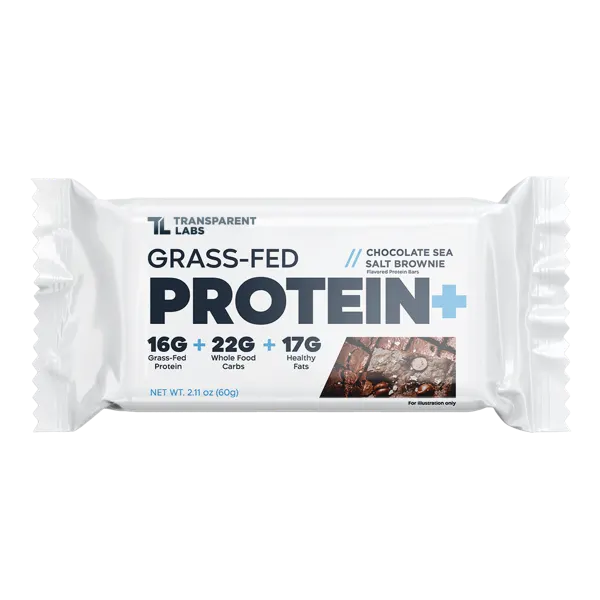 T/Labs Grass-Fed Choc S/Salt Brownie Prot+ Bar 60g #Tpl065104