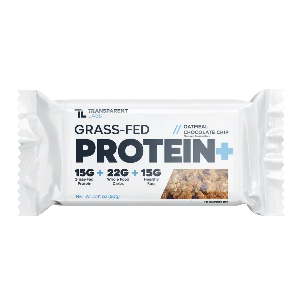 T/Labs Grass-Fed Oatmeal Choc Chip Prot+ Bar 60g #Tpl065103
