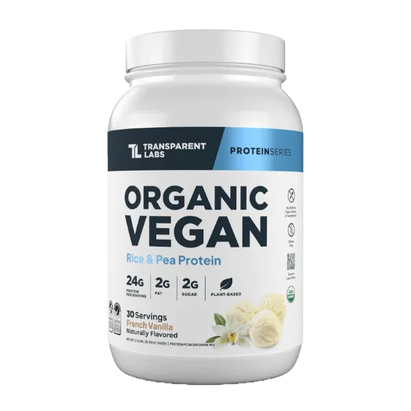 T/Labs Org Vegan Rice & Pea Prot. French Vanilla Pwdr 30svs/962g #Tpl021102