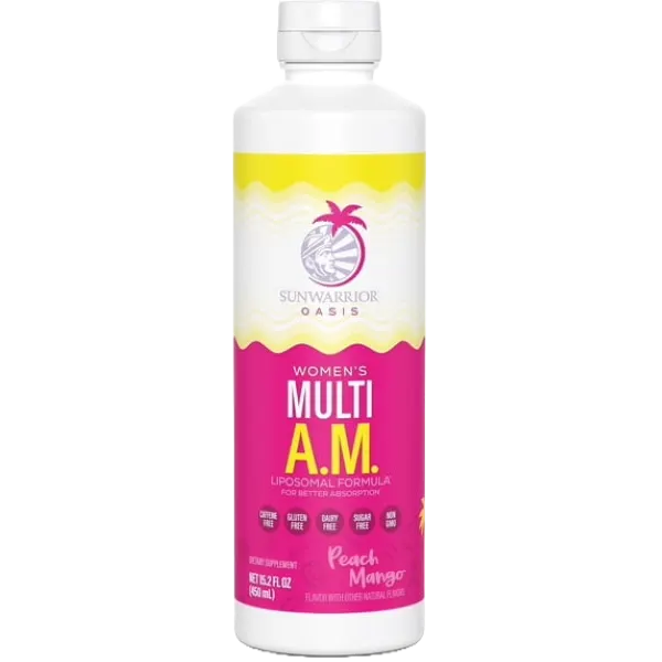 Sunwarrior Women's Multi A.M. Liposomal Peach Mango 450ml #1067830011