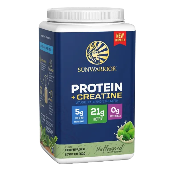 Sunwarrior Blend Gf Prot. + Creatine Unflavored Pwdr 900g #166021011