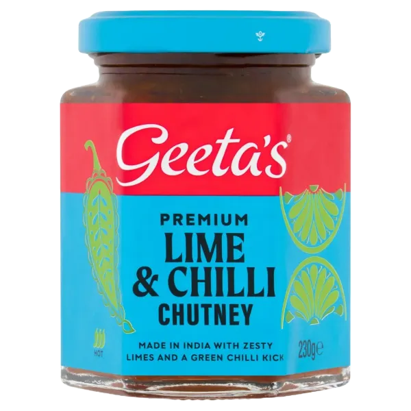 Geeta's Premium Lime & Chilli Chutney 230g #436670