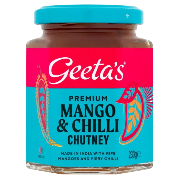 Geeta's Premium Mango & Chilli Chutney 230g #436679