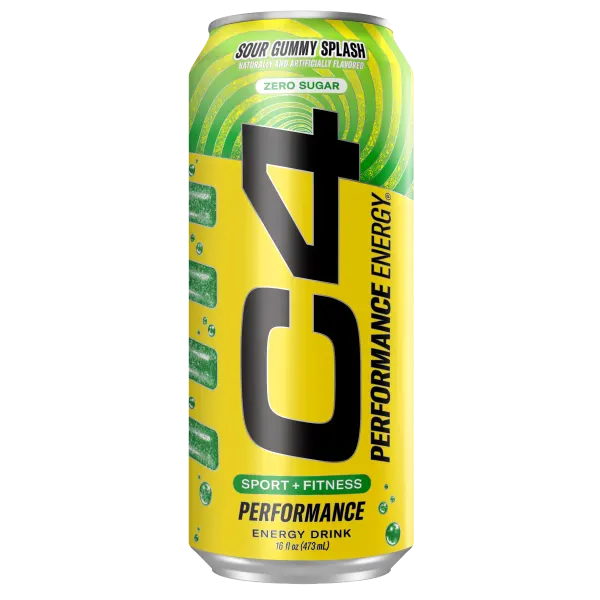 Cellucor C4 Performance Sour Gummy Splash Energy Drink 473ml #Cel171020