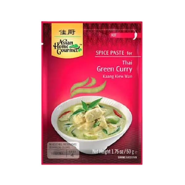 Ahg Gf Thai Green Curry S/Paste 50g #428625