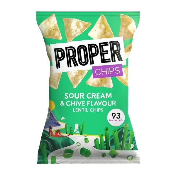 Proper Gf Sour Cream & Chive Lentil Chips 20g #Ep-Pro-C-002