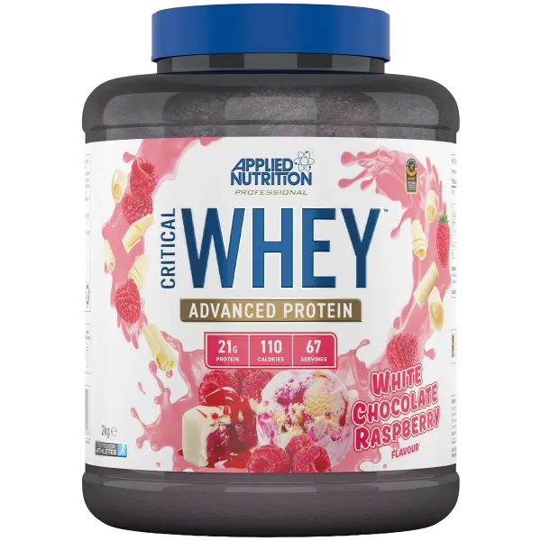 Applied Nutrition Critical Whey Prot. White Choco R/Berry Pwdr 67svs/2kg #Cw2wcr