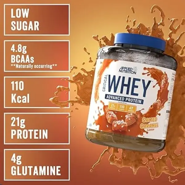 Applied Nutrition Critical Whey Prot. S/Caramel Pwdr 67svs/2kg #Cw2sc