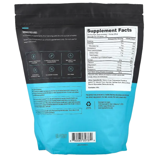 Legion Gf Whey Concentrate Prot. French Vanilla Pwdr 30svs/861g #Lwcvan30s